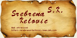 Srebrena Kelović vizit kartica